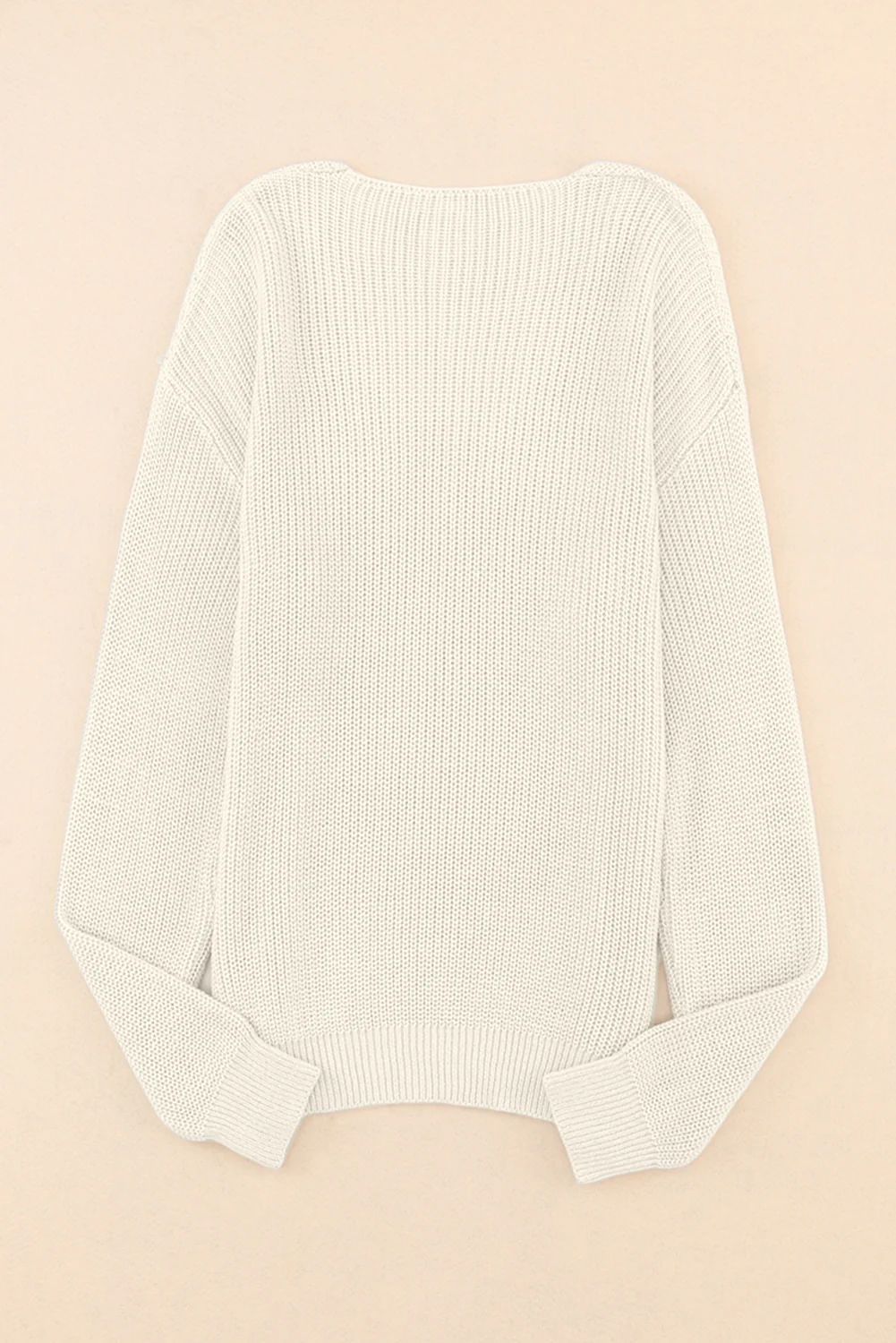 V-Neck Drop Shoulder Sweater - Image 17