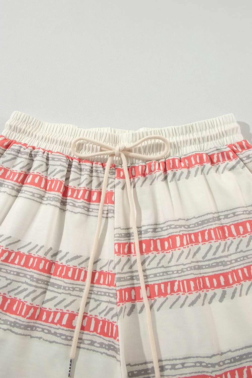 V-Neck Sleeveless Top and Drawstring Shorts Set - Image 4
