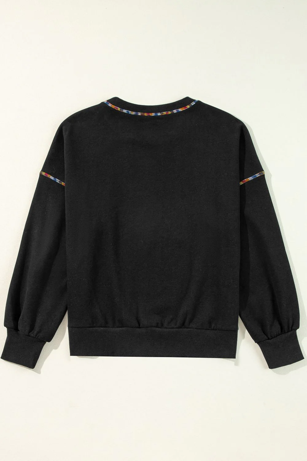 Valentine’s Day Rhinestone Heart Round Neck Long Sleeve Sweatshirt - Image 6