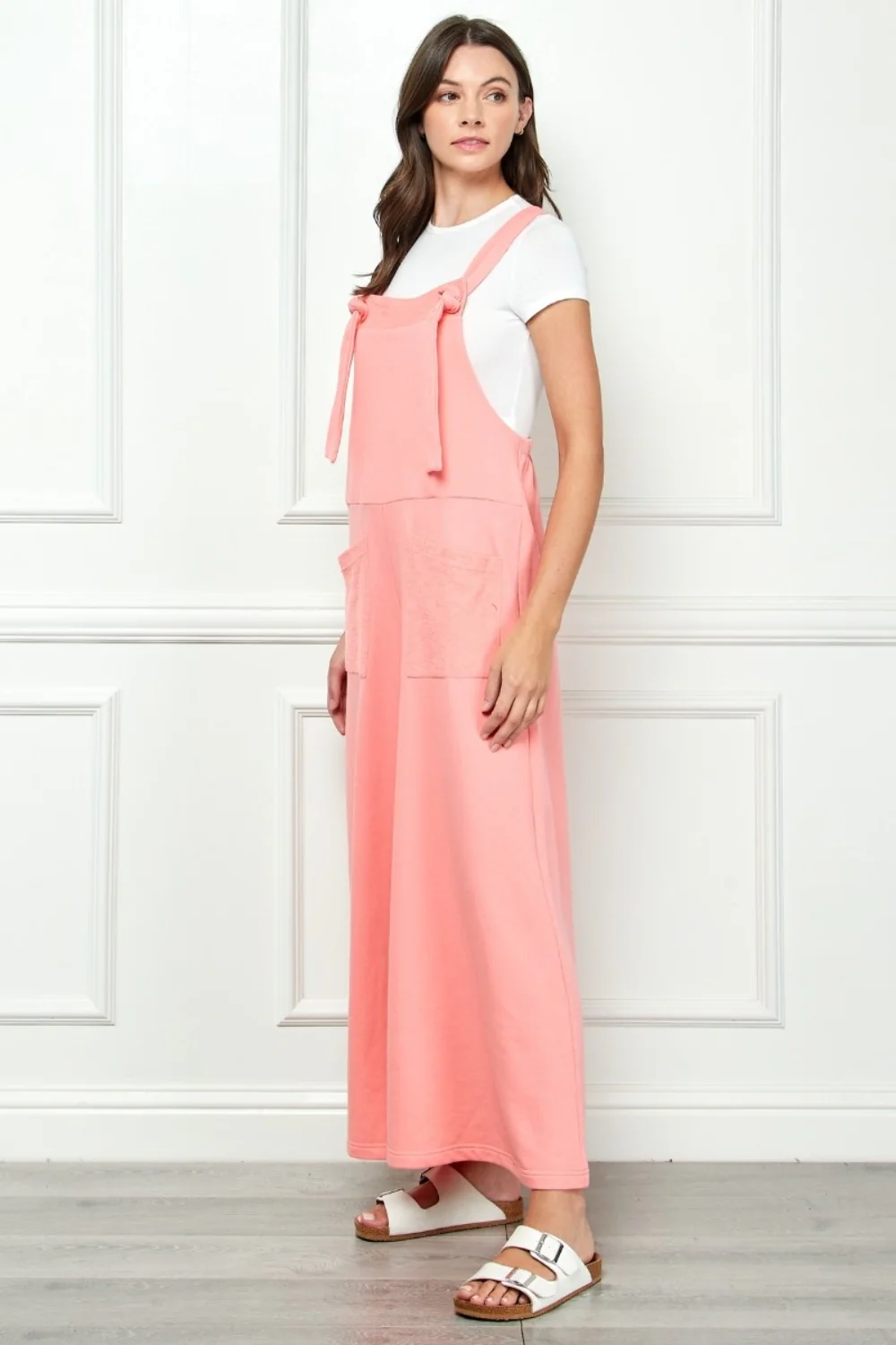 Wide Strap French Terry Overalls - Image 4