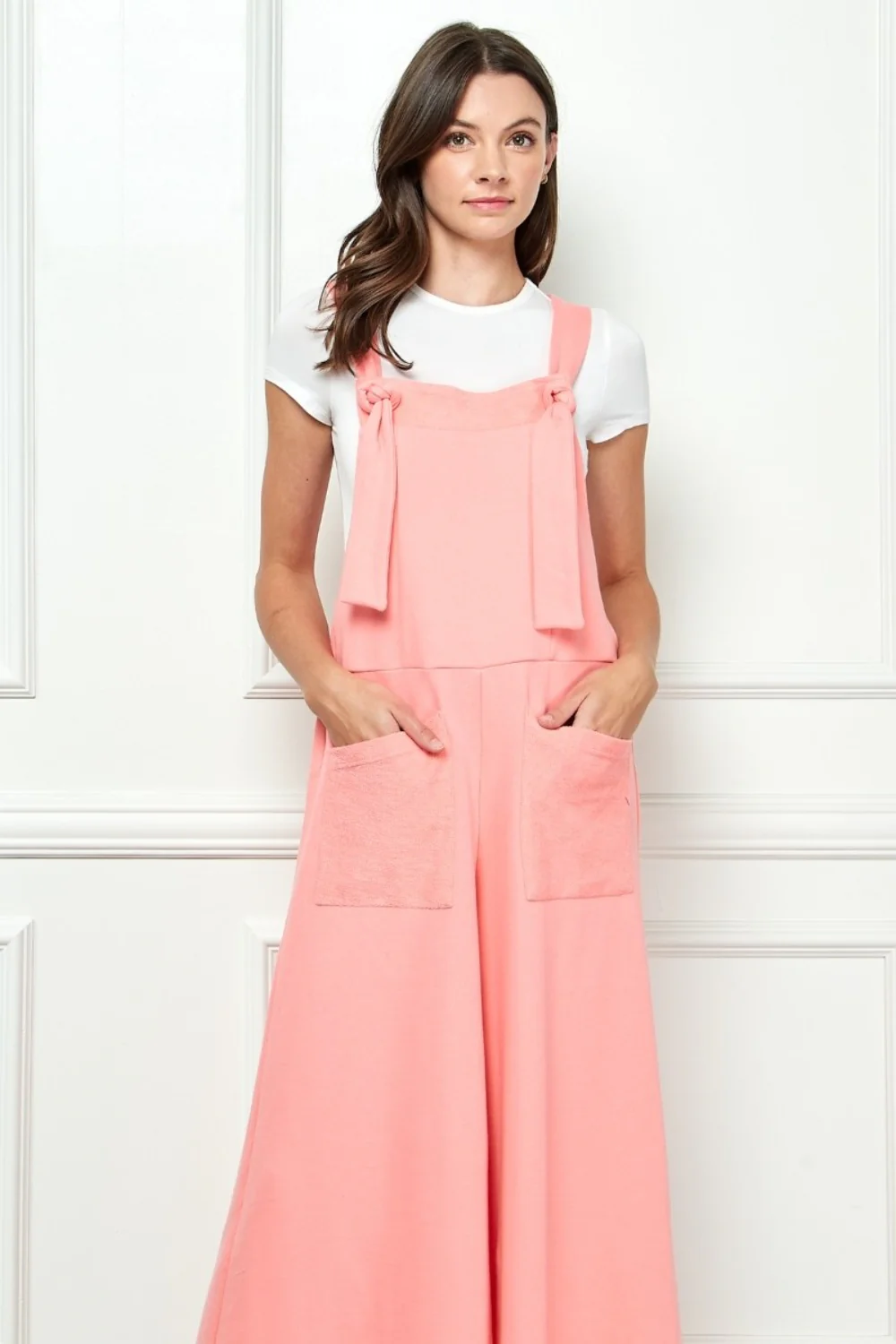 Wide Strap French Terry Overalls - Image 6