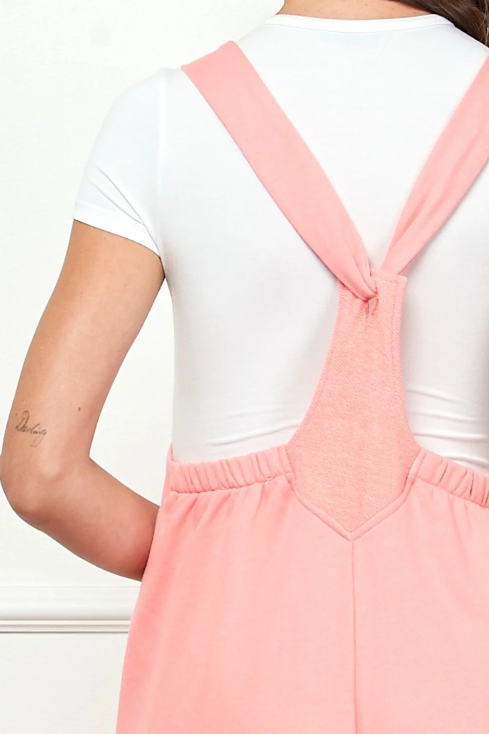 Wide Strap French Terry Overalls - Image 8