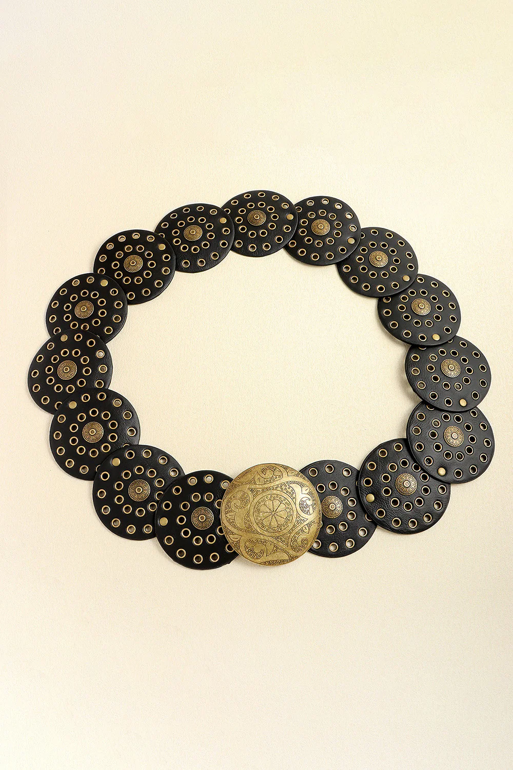 Vintage PU Leather Wide Belt - Image 3