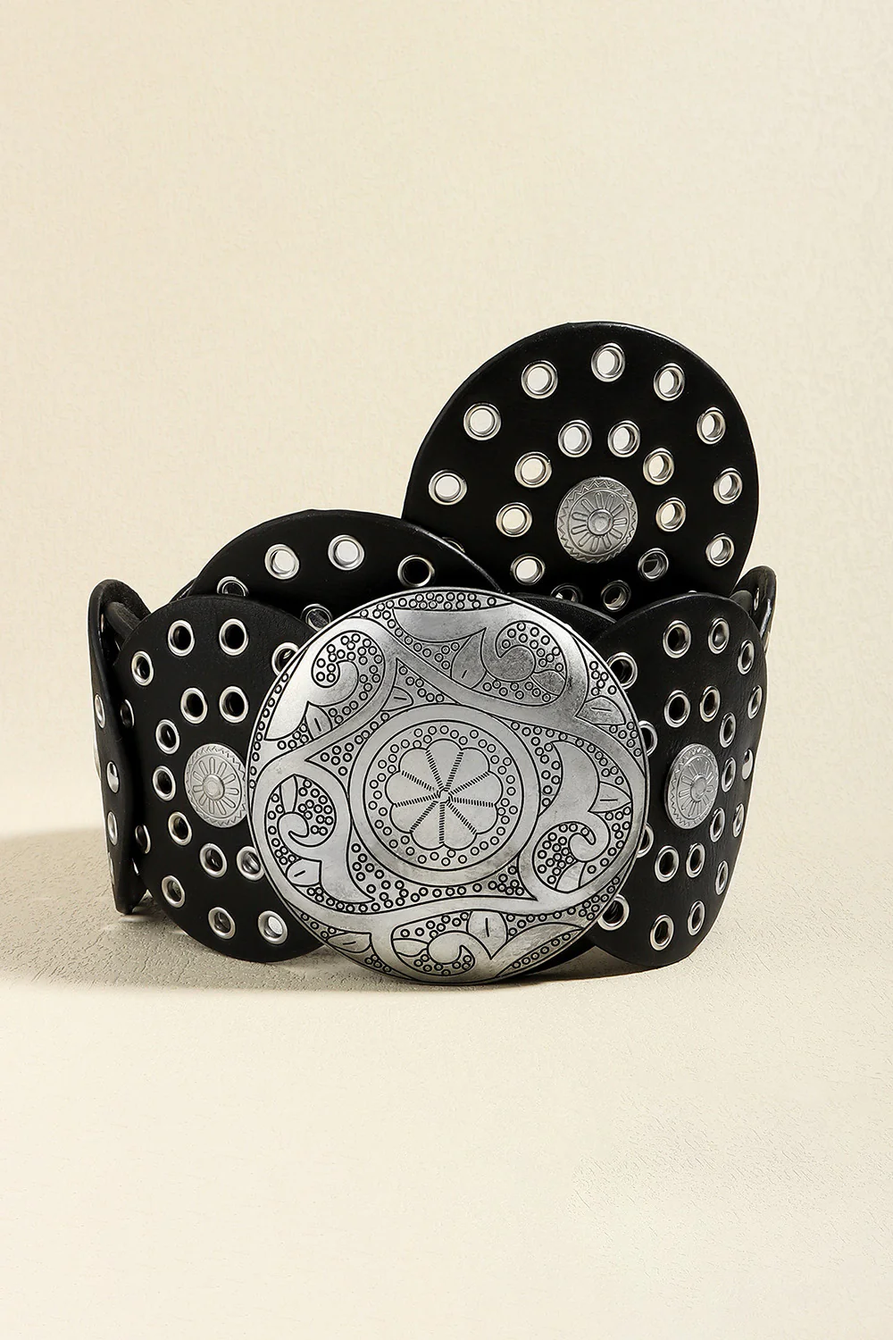 Vintage PU Leather Wide Belt - Image 9
