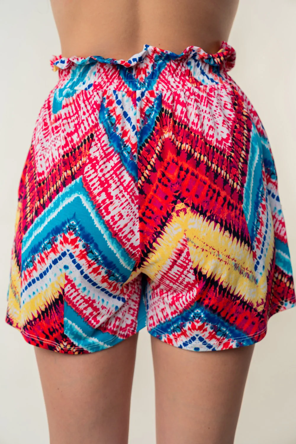White Birch High Waisted Printed Shorts - Image 2