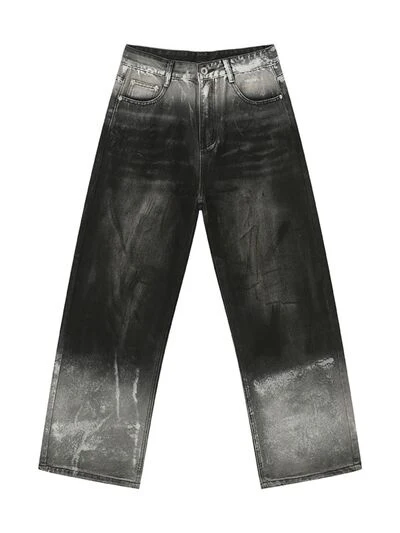 Wide Leg Jeans with Pockets - Image 6