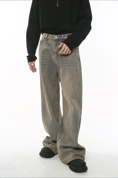 Wide Leg Jeans with Pockets - Image 4