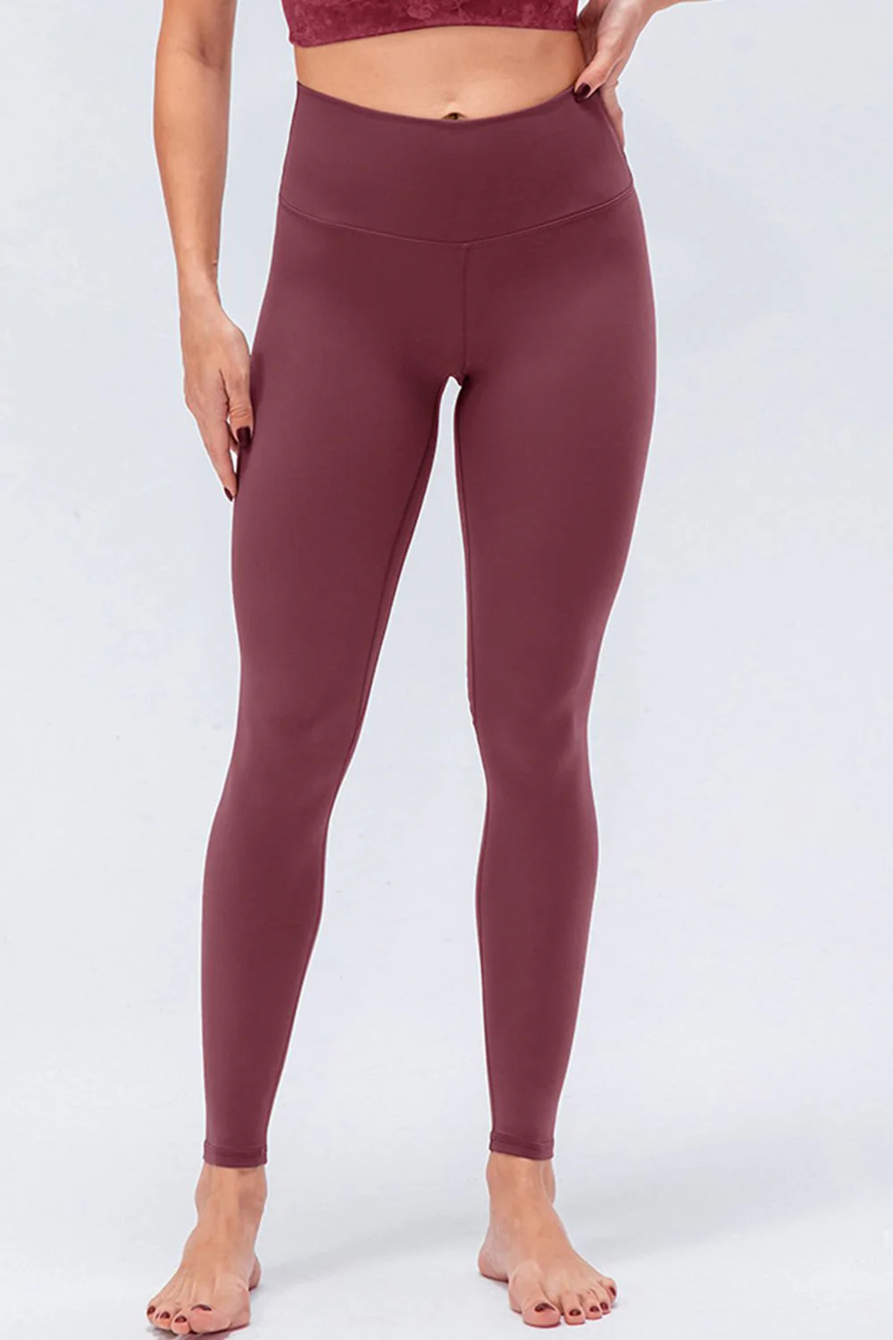 Wide Waistband Slim Fit Active Leggings - Image 11