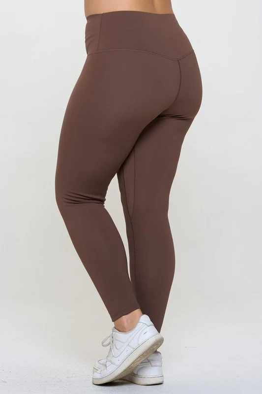 Yelete Full Size Fleece Lined High Waisted Leggings - Image 8