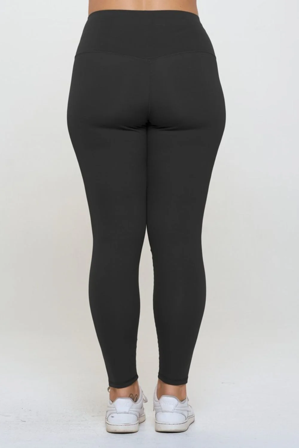 Yelete Full Size Fleece Lined High Waisted Leggings - Image 8