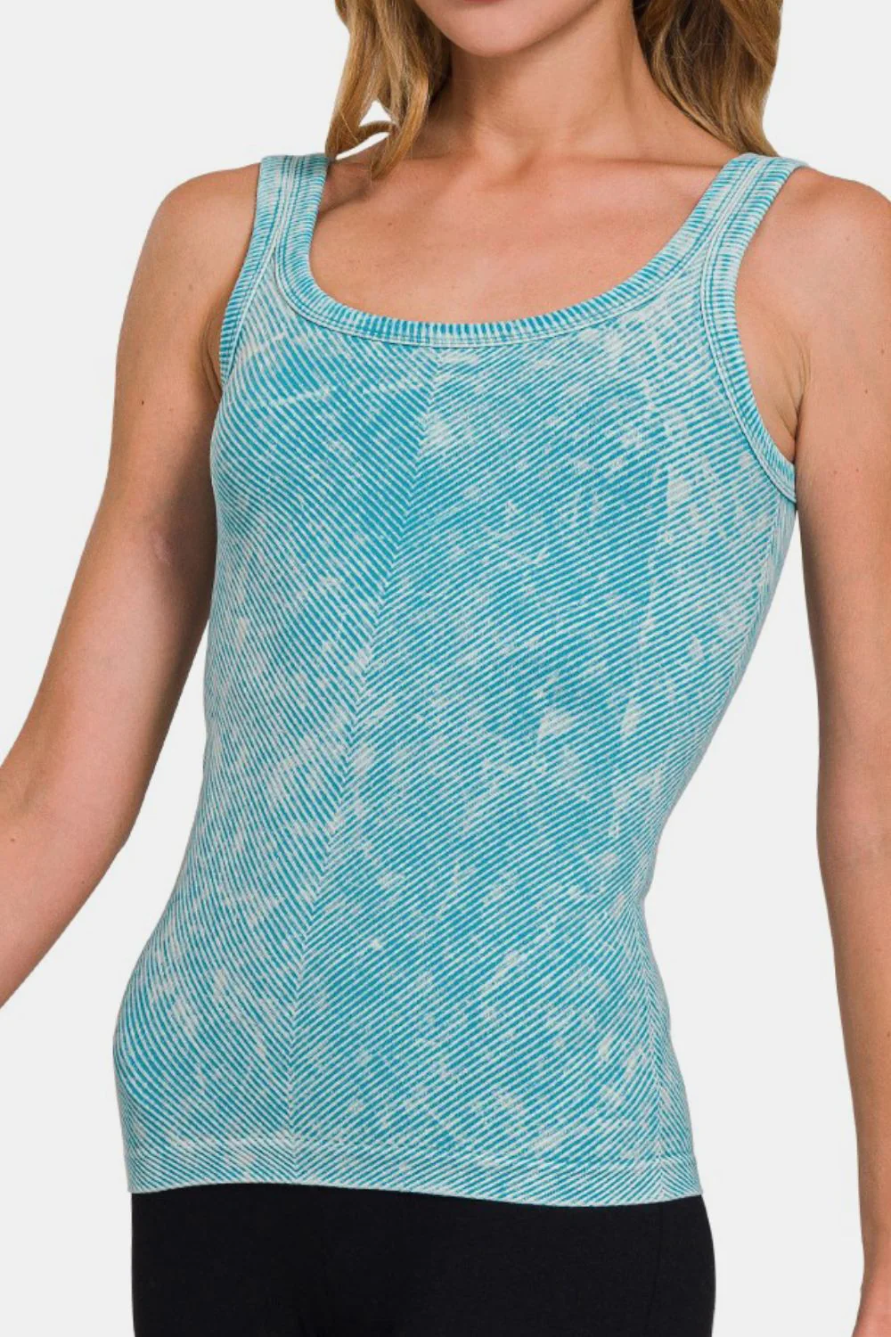 Zenana Ribbed Scoop Neck Tank - Image 3