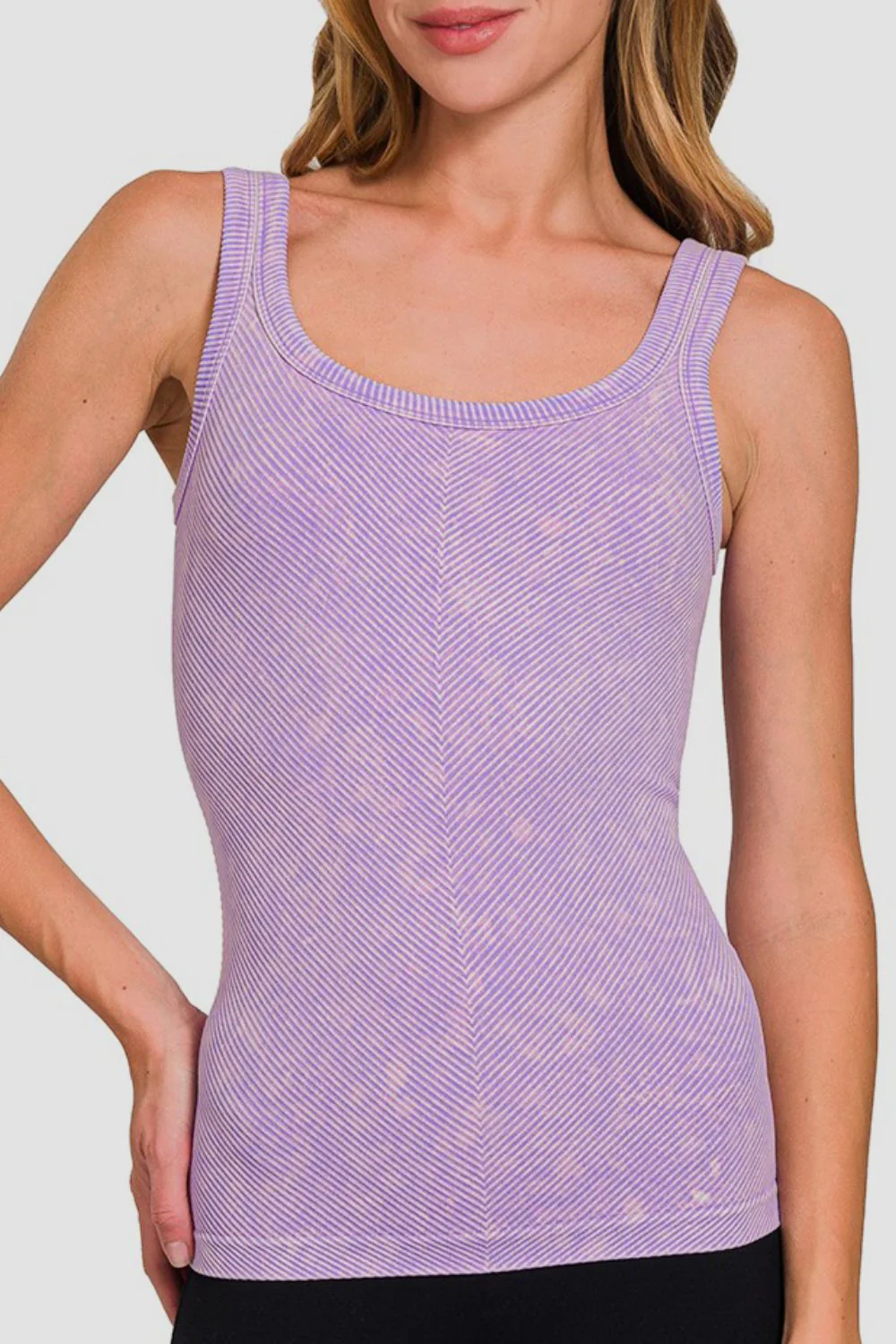 Zenana Ribbed Scoop Neck Tank - Image 2
