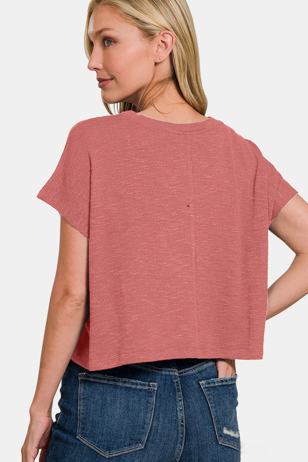 Zenana Round Neck Short Sleeve T-Shirt - Image 2