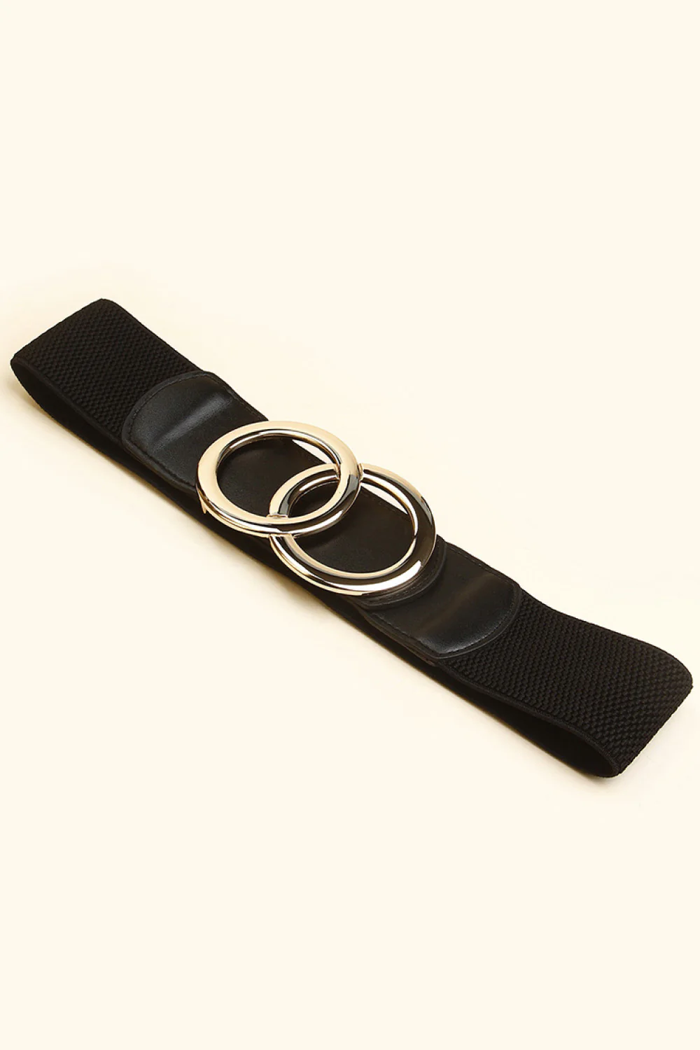 Zinc Alloy Buckle Elastic PU Belt - Image 2