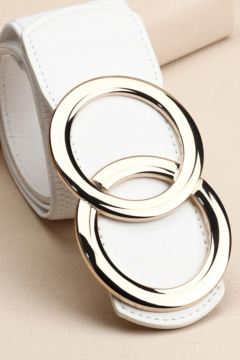 Zinc Alloy Buckle Elastic PU Belt - Image 7