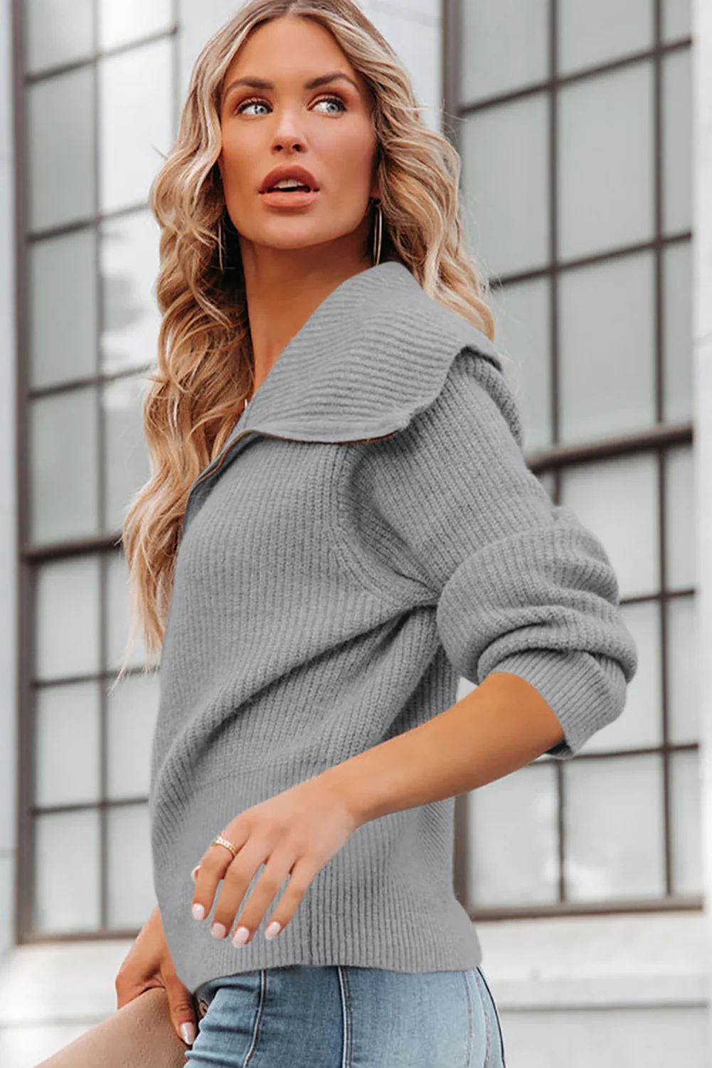 Zip Up Long Sleeve Cardigan - Image 20